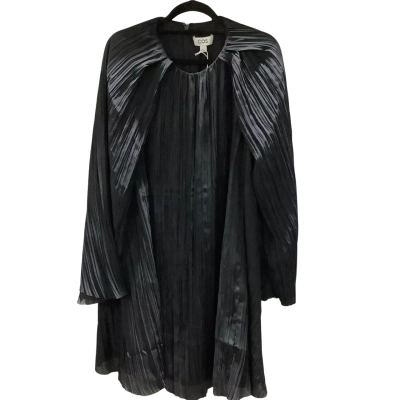 COS Womens  Size 12 Pleated Long Sleeve Swing Dress Black  RRP $225