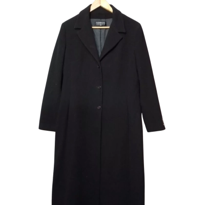 Paddington Coats Women's Size 16 Black Wool-blend Coat 