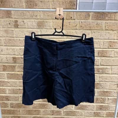 Susan Womens ink linen shorts Size 16 