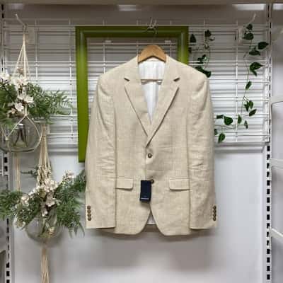 Daniel Hechter Brand New with Tags Mens Suit Jacket Cream Size 96