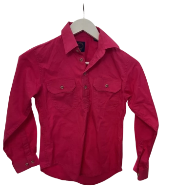 Ritemate Kids work shirt Size 7 Pink  