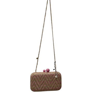 Olga Berg Womens Shoulder Bag Natural / Pink  