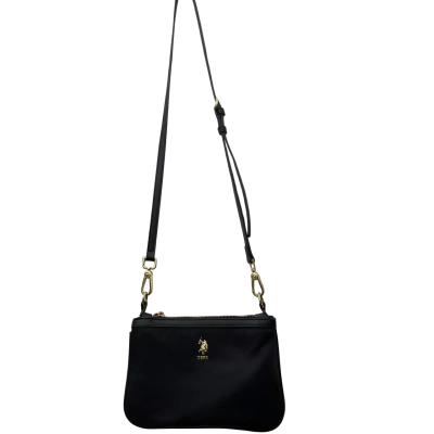 Womens U.S. Polo Assn. Cross Body Bag Black  / Gold 