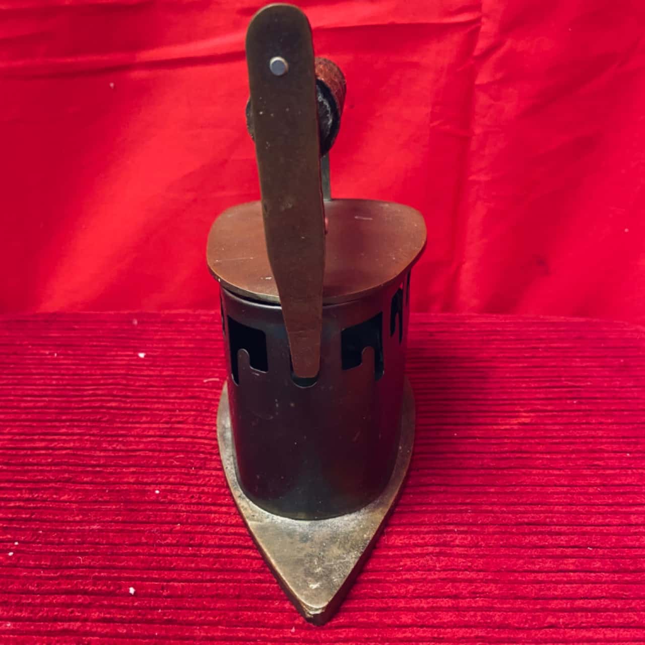 Vintage Solid Brass Coal Iron (s)