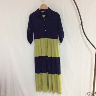 Label of Love Womens  Size S Green / Navy Blue 