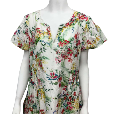 Blue Illusion Womens  Size XL Floral Dress Floral / Multicoloured