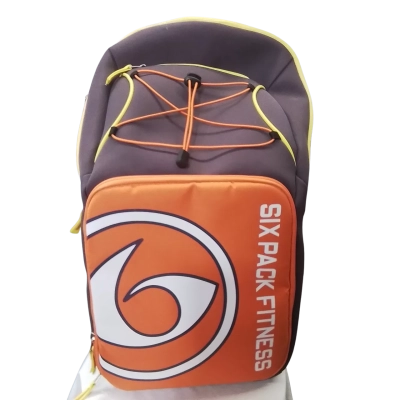 SIX PACK FITNESS Mens Backpack Purple and orange 