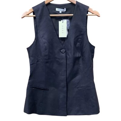 AERE Black Vest Top Size 10