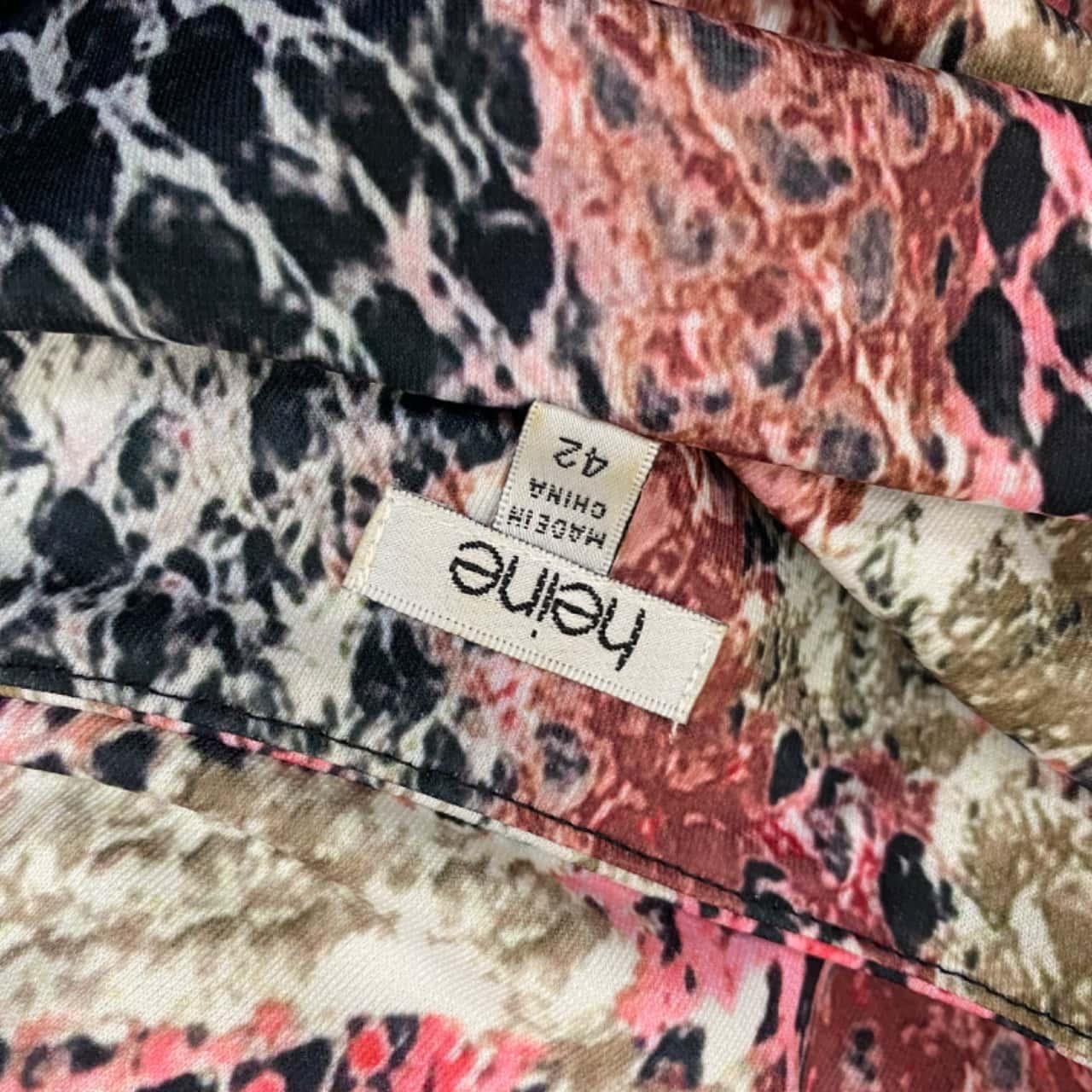 Heine Womens snake print dress Size 10 / 12 / 42 / L / M Bodycon Dress / Cocktail  Dress / Long Sleeve / Maxi Dress Animal print / Black / Gold / Grey / Pink  (s)