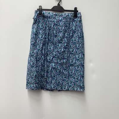 Sportscraft Liberty Womens  Skirt Blue / Floral Size 8