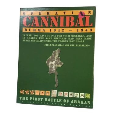 Vintage Operation Cannibal Burma 1942-1943 Unpunched Game