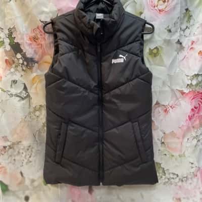 PUMA Black Puffer Vest Small 