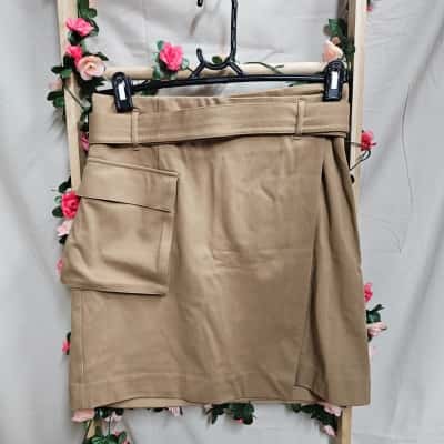 Womens Country Road Brown Pocket Skirt Size XS