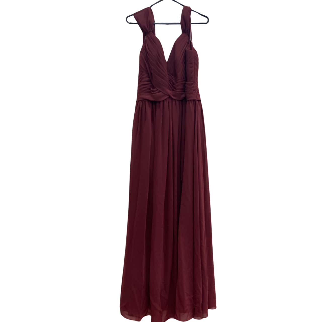 sangria bridesmaid dresses Esmee Wrap Maxi Bridesmaid Dress Curve