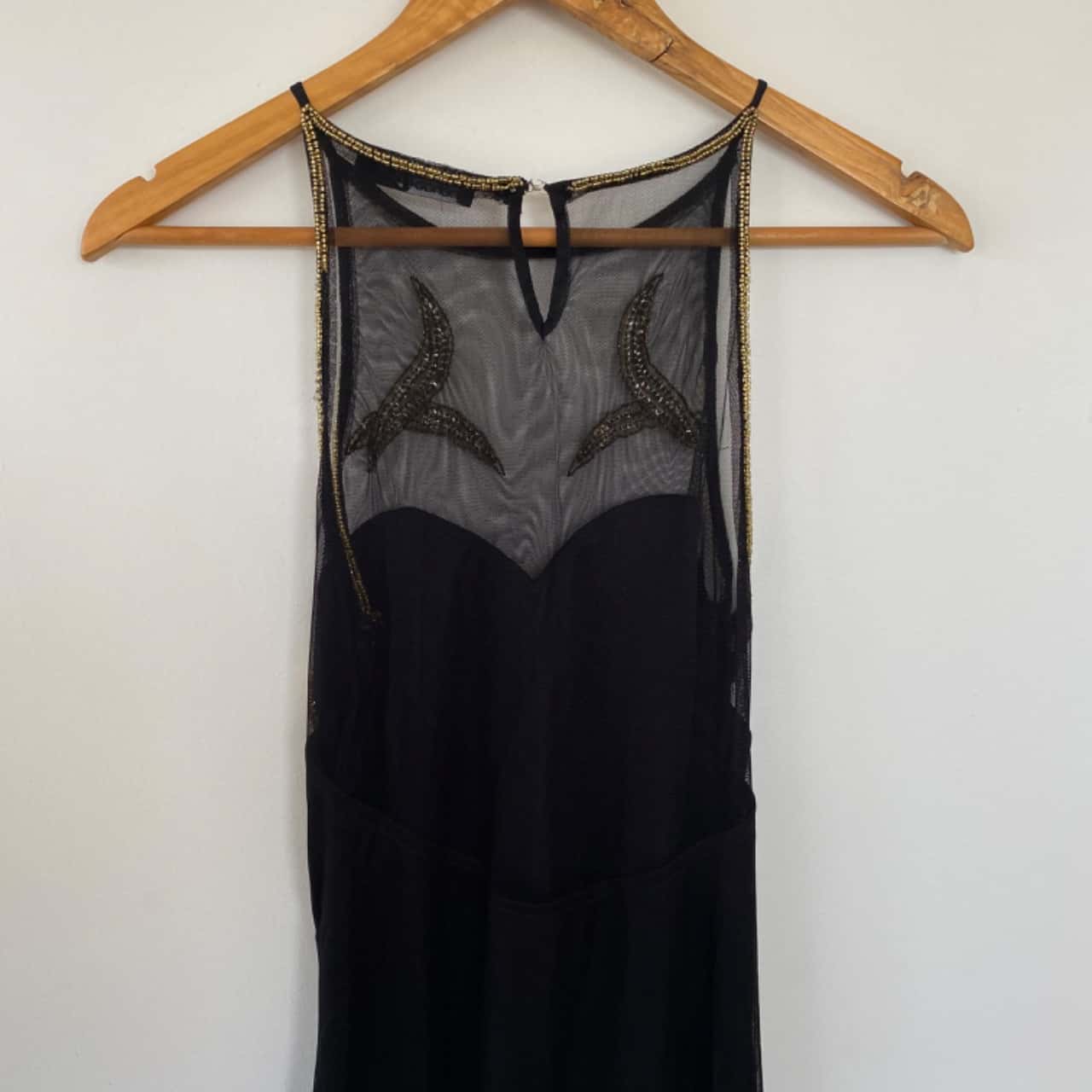 green emerald velvet dress Boohoo Black & Gold Sequin Dress, Size 12, small fitting  Wild Wardrobe  Limited