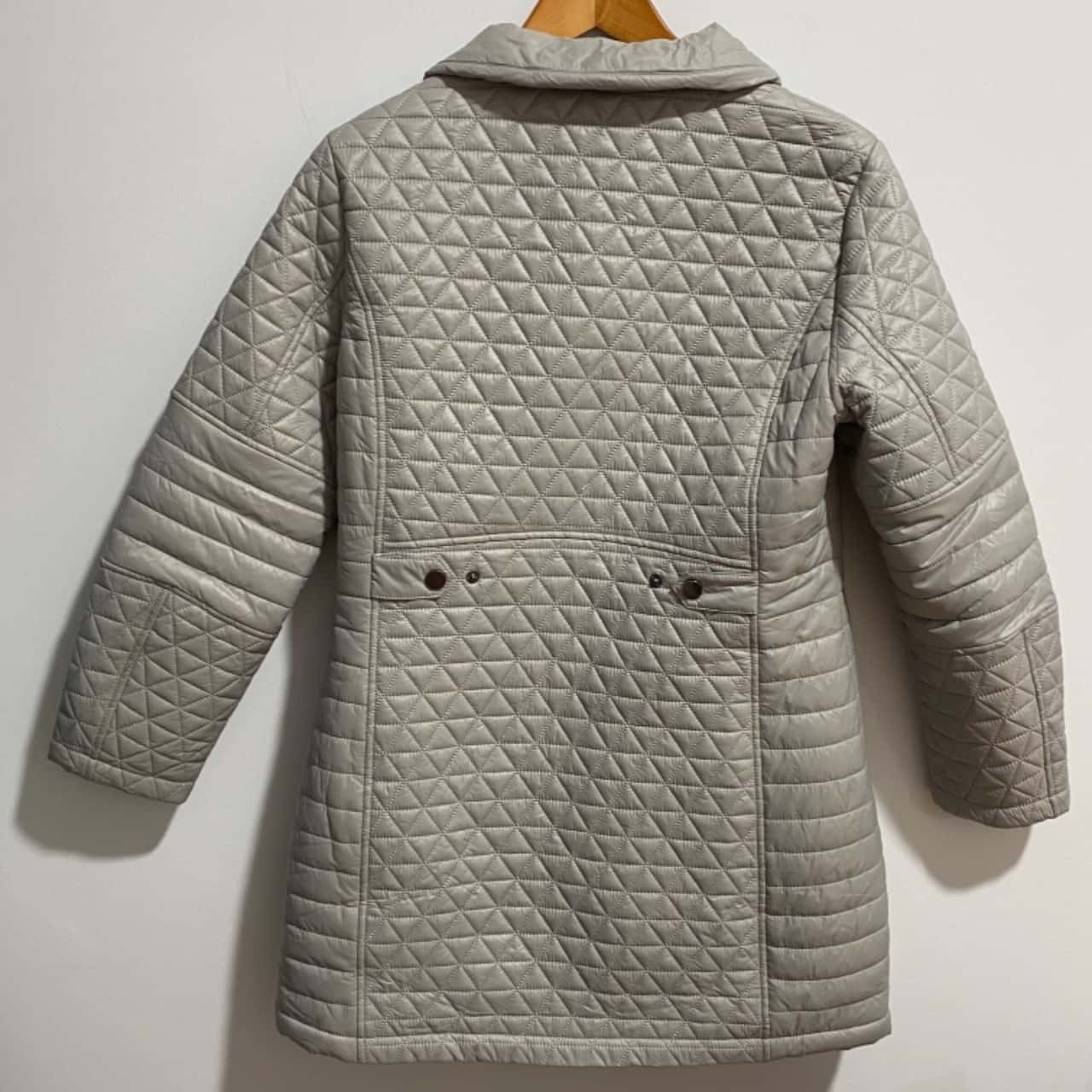 blue illusion puffer jacket