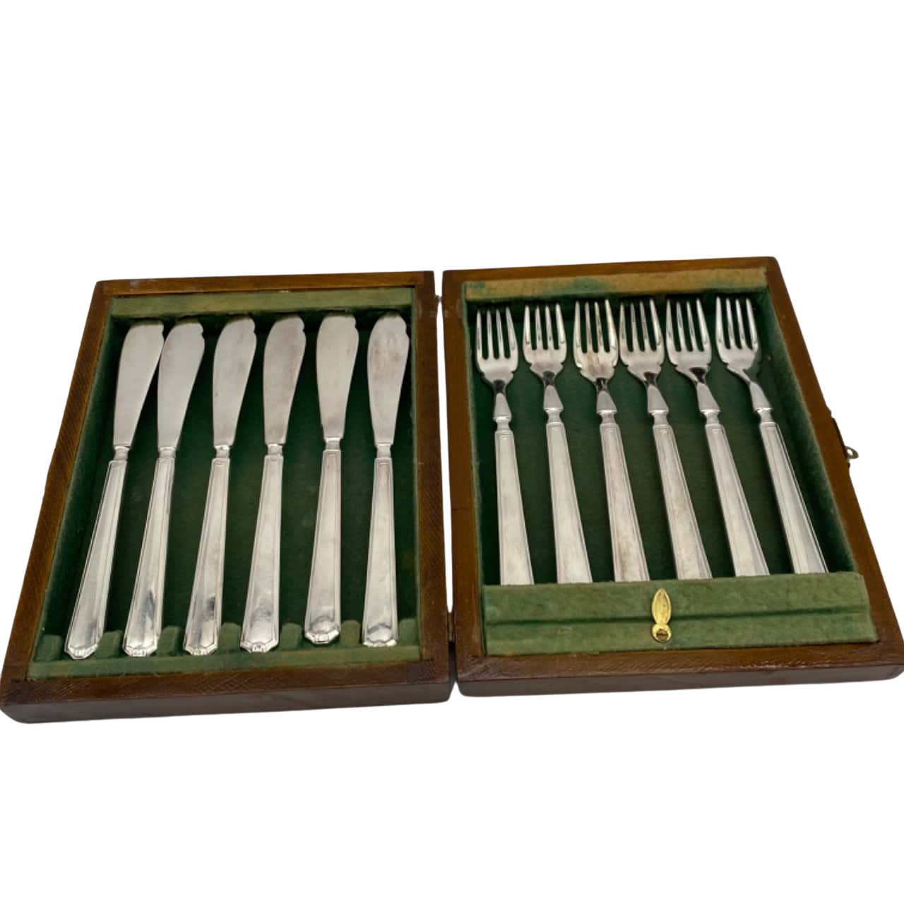 Vintage Grosvenor Delphic EPNS 6 Piece Fish Cutlery Set