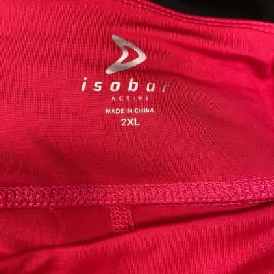  Womens  Size XXL Pink  Fuchsia 3/4 Length Leggings