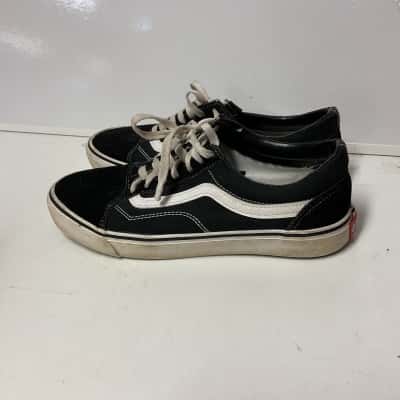 Vans Mens  Size US 10.5 Women’s US 12 Sneakers Black  / White 