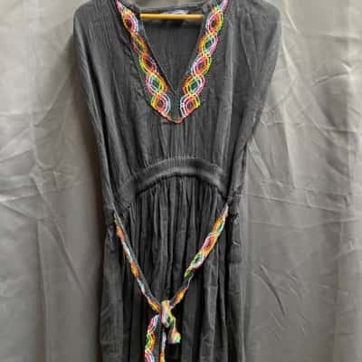 French Connection Womens Size M Bodycon Dress with Rainbow Patterns 