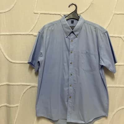 Giorgio Armani Mens  Size XL Short Sleeve Shirt Blue 