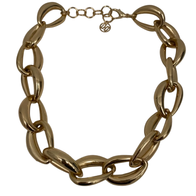 Unbranded Women's Light Weight Chunky Necklace Gold 