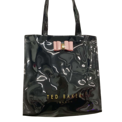 Ted Baker Womens Tote Bag Black with Pink Bow