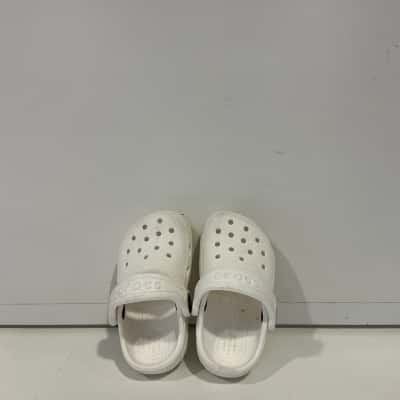 White Toddler Crocs 5c