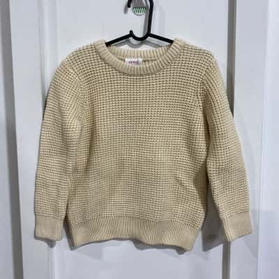 Seed Heritage Kids Size 4 cream cotton jumper 