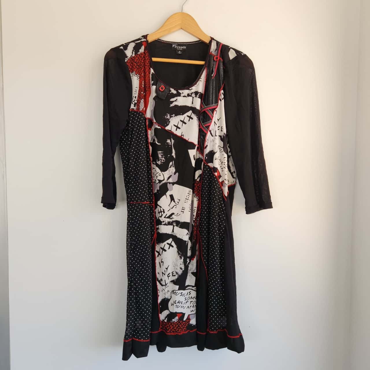 Robe Miz California Noir Et Blanc - Taille 14 - Occasion Très Bon État