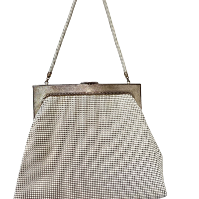 Oroton Vintage 1960 Glomesh Off White Bag Handbag 