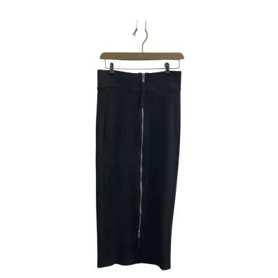 Thom/Krom Womens Size M Midi Wrap Skirt Black  