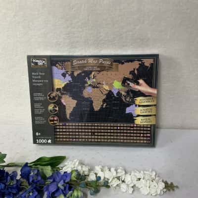 Scratch Off World Map 1000 Piece Puzzle (new)