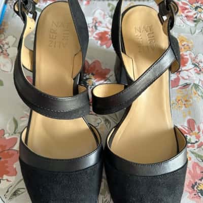 Women’s Naturalizer Terah Black Heels Size 7.5 UK (B14)