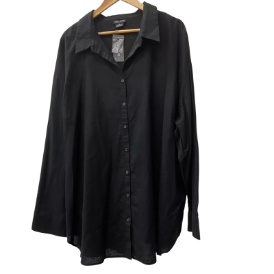 City Chic Classic Black Shirt Size XL