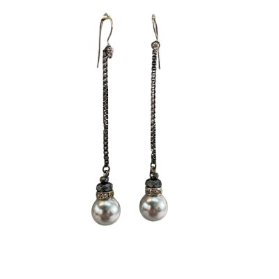 Mimco Bauble Pearl Drop Earrings 