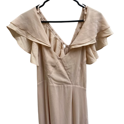 ASOS Womens  Size 16 Bridesmaid Dress / Cocktail Dress Beige / Cream 