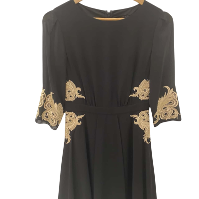 Ted Baker Womens Size 12 Black / Gold dress(s)