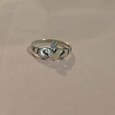  Womens Irish Claddagh Ring Sterling Silver 925