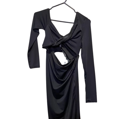 White Fox Womens  Size M Bodycon Dress / Cocktail Dress Black  