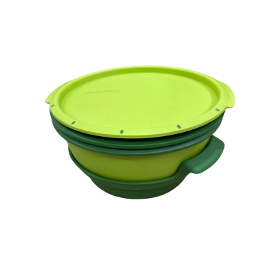 Tupperware 101 Micro Gourmet Steamer Set Green Stack Cooking Microwave Vegetable