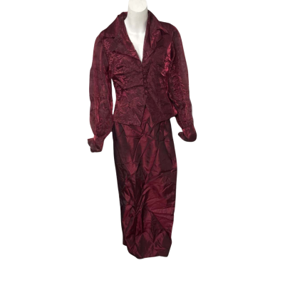 Anthea Crawford Maroon Set 