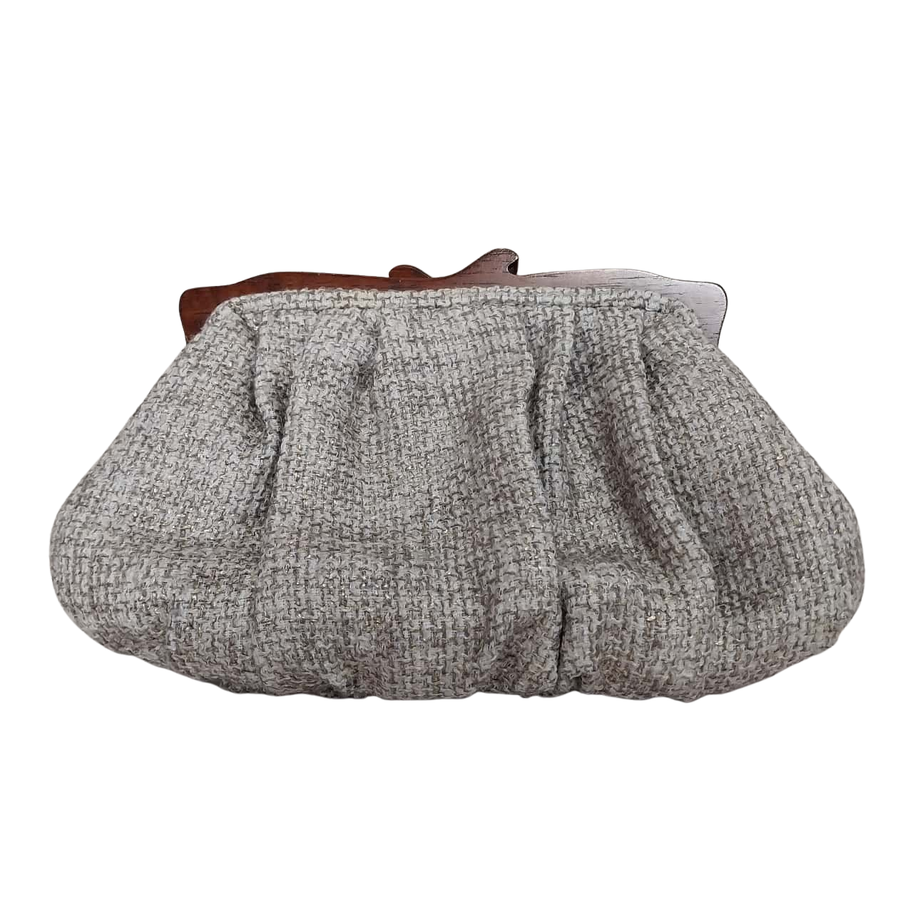 Olga Berg Womens Clutch bag, Brown / Grey , good condition.