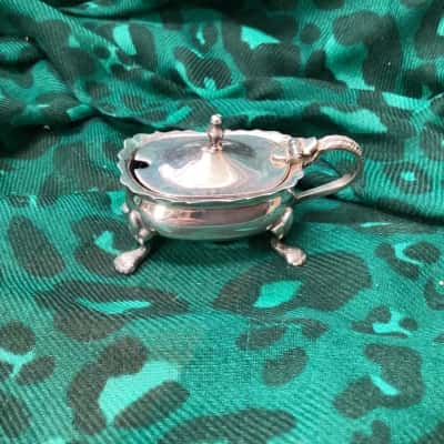 Vintage Strachan EPNS A1 Mustard Pot