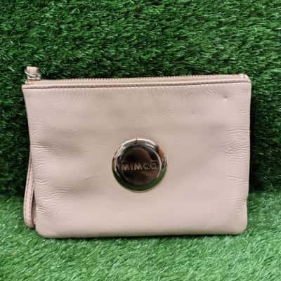 Mimco Light Nude Leather Pouch 