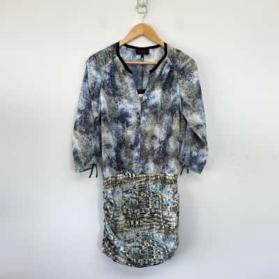 Wayne Cooper Snake Splice Mini Dress Size 10 