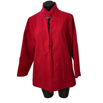 Noni B Womens  Size L Open Jacket Red 