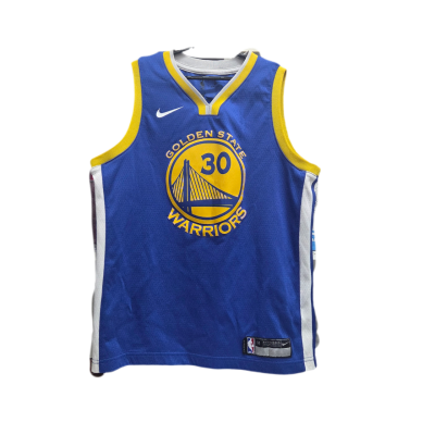 Nike Stephen Curry Golden State Warriors Youth Medium 10/12 Blue Jersey #30 NBA