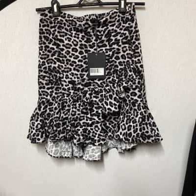 Decjuba Womens  Size S Animal print / Black  / White Skirt