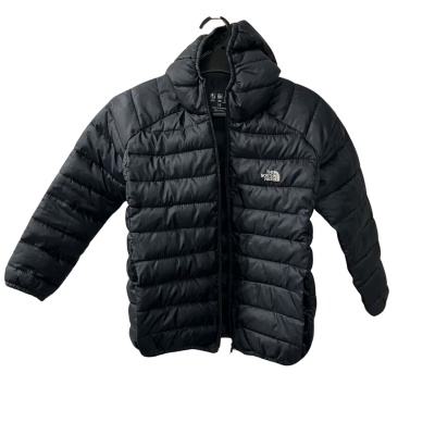 The North Face Kids Black, Hooded, Long-Sleeved Puffer Jacket 